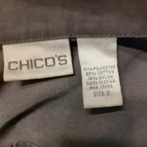 Chico’s Charcoal Grey Lightweight Stadium Coat - Picture 10 of 10